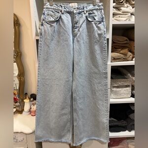 Reformation Cary low rise wide leg jeans